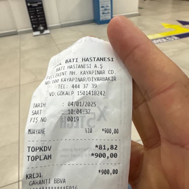 Randevu Fiyatı Sürprizi: Diyarbakır Batı Hastanesinde Beklenmedik Ücret Artışı