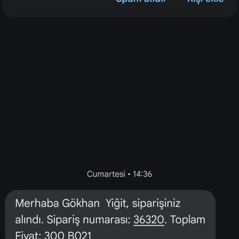Sipariş Sorunu Ve Yetersiz Müşteri Hizmeti