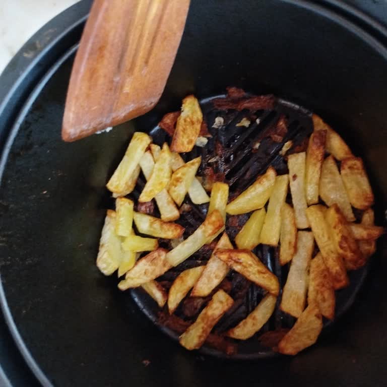 Kumtel Airfryer İle Sürekli Yapışan Patatesler