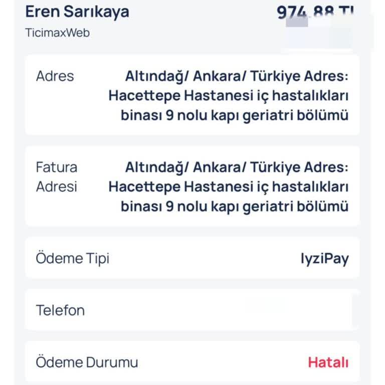 Yanlış Beden Eşofmanlar Ve Ulaşılamayan Satıcı Sorunu