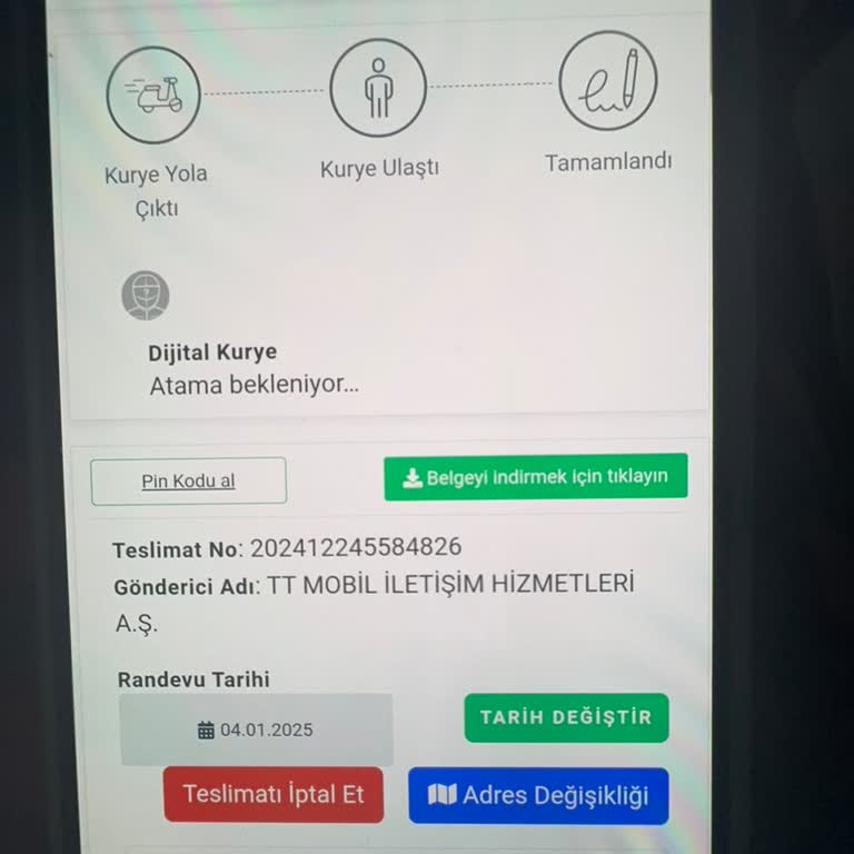 Teslim Edilmeyen Hat Ve Ulaşılamayan Dijital Kurye