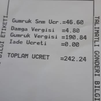 Beklenmedik Kargo Ücreti Şoku