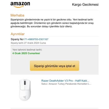 Amazon'un Teslimat Gecikmesi Yılbaşı Hediyemi Mahvetti