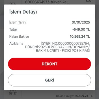 Yanlış Kesilen Bakım Ücreti Ve İade Talebi