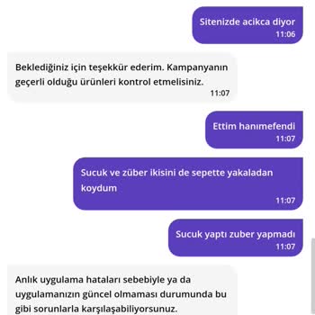 Kampanyalı Üründe Eksik İndirim Problemi