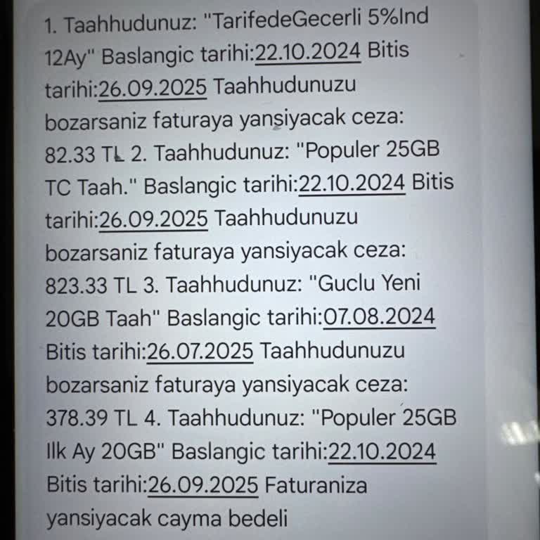 Türk Telekom Hat Sorunu Ve Cayma Bedeli Şikayeti
