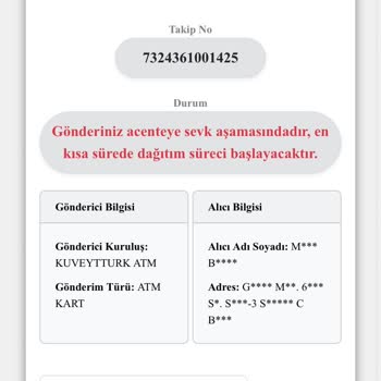 Kart Teslimatında Gecikme Sorunu