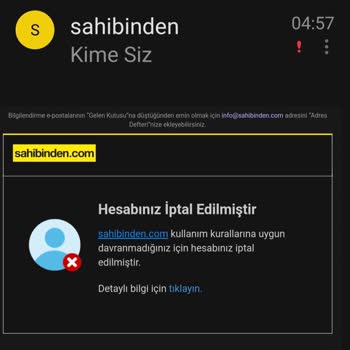 Sahibinden Hesabım Haksız Yere Kapatıldı!