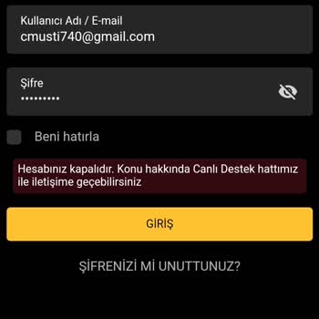 Kazanç Sonrası Hesap Kapatma Sorunu