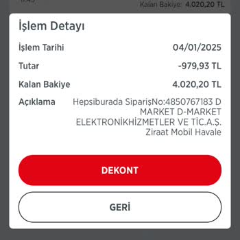 Hepsiburada'da Sipariş Verdim, Ürün Listede Yok