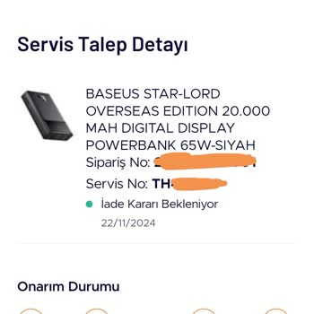 Teknosa'dan Aldığım Powerbank Sorunu Çözülmedi