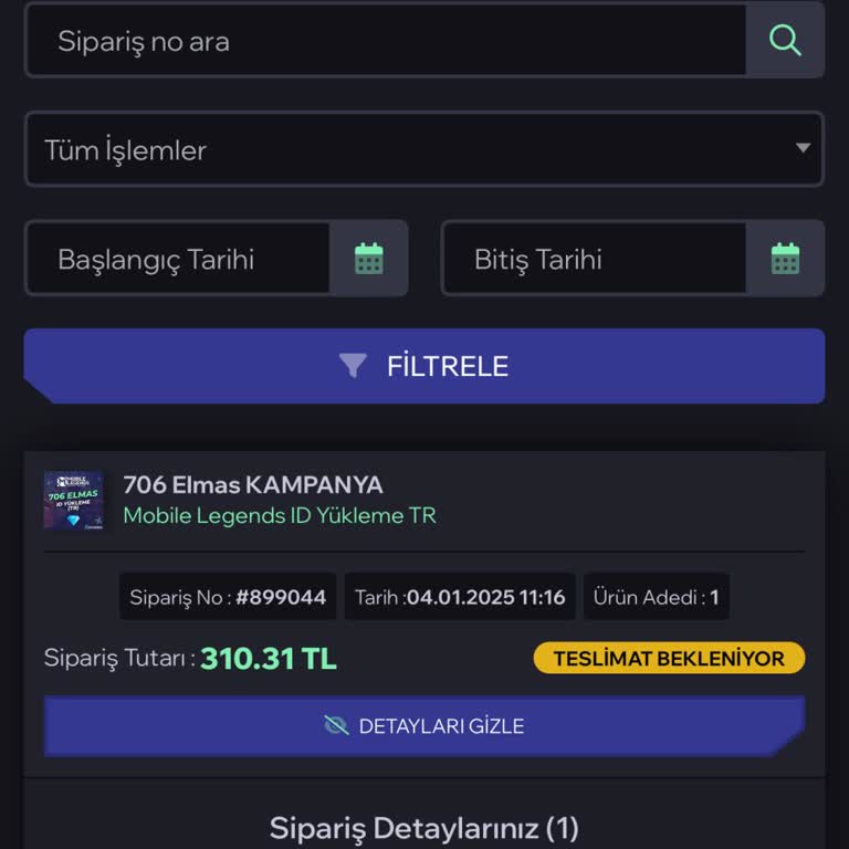 Mobile Legends Elmas Teslimatında Gecikme Ve Yetersiz Destek Hizmeti