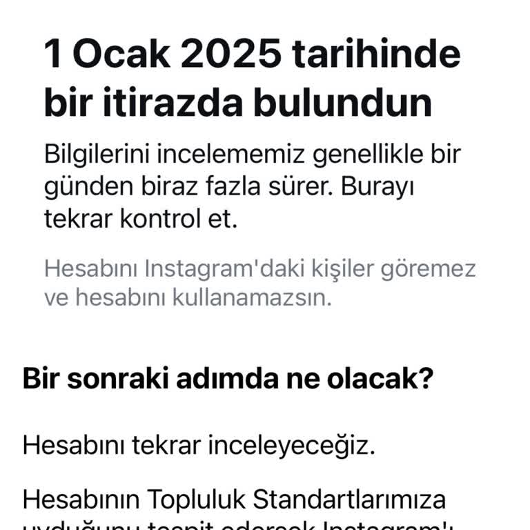 Instagram Hesabımın Haksız Kapatılması Ve Yetersiz Müşteri Hizmeti!