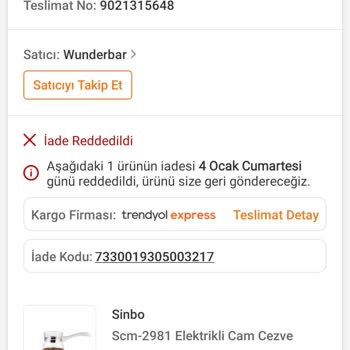 Bozuk Ürün Ve İade Sürecinde Yaşanan Hayal Kırıklığı
