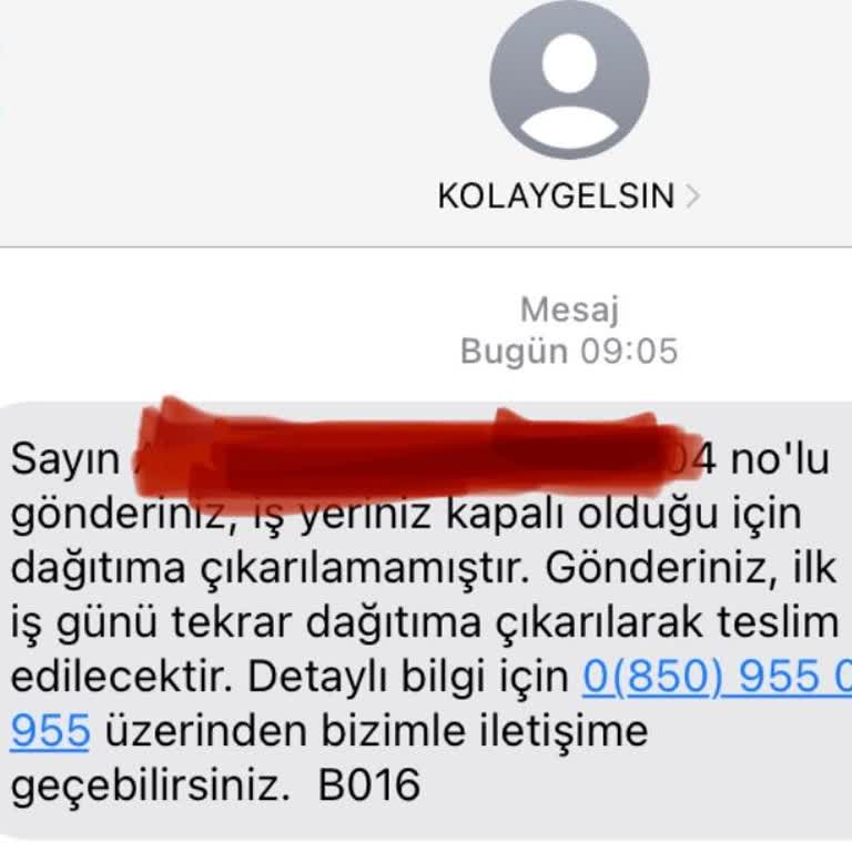 Yanlış Bilgiyle Geciken Kargo Teslimatı