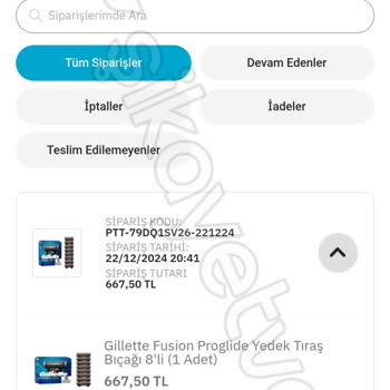 Pttavm Gillette Fusion 5 Tıraş Bıçağı Hayal Kırıklığı!