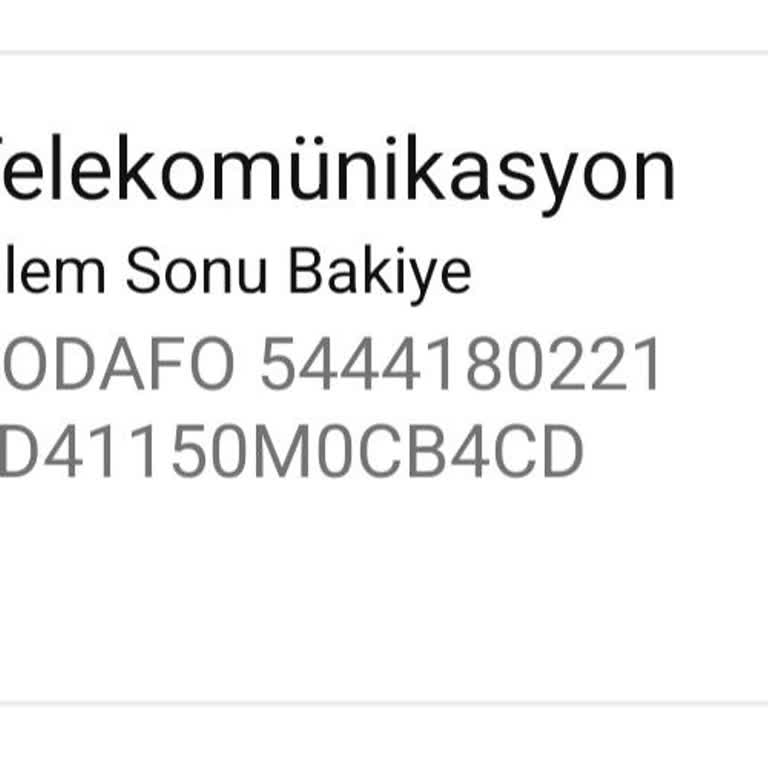 Vodafone Fatura Karmaşası Ve Müşteri Hizmetleri Sorunu