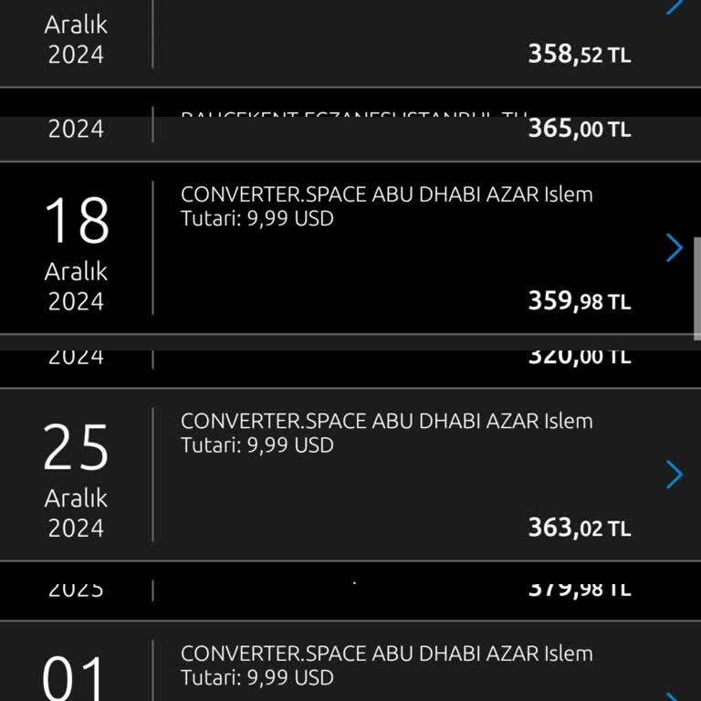 Bilinmeyen Şirketten İzinsiz Para Çekimi
