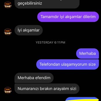 Sipariş Sonrası İletişim Engeli Ve Maddi Kayıp