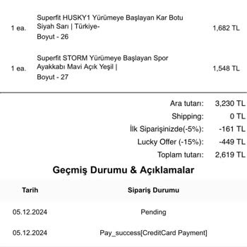 Superfit Türkiye Yanıltıcı Teslimat Süreci Ve İade Talebi!