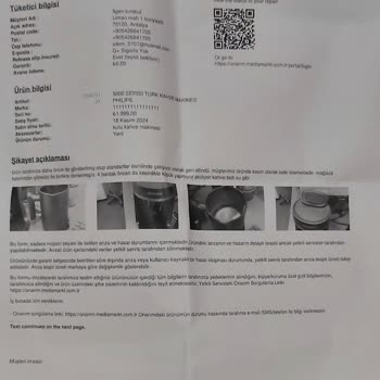 Philips Kahve Makinesi Hayal Kırıklığı Ve İade Sorunu