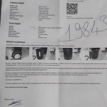 Philips Kahve Makinesi Hayal Kırıklığı Ve İade Sorunu