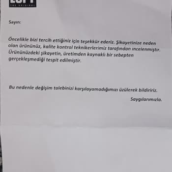 Loft Kot Pantolon: Üretim Hatası Ve Destek Eksikliği