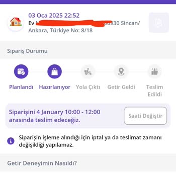 Teslimat Gecikmesi Ve Yetersiz Çözüm