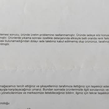 Pantolonlarda Çizgisel Renk Değişimi Ve Yetersiz İnceleme