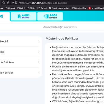 A101 İade Politikası Karmaşası: Güven Sarsıcı Deneyim