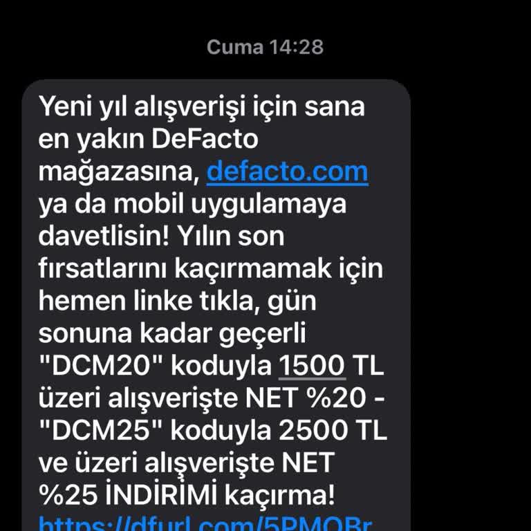 DeFacto İndirim Vaadi Boşa Çıktı!