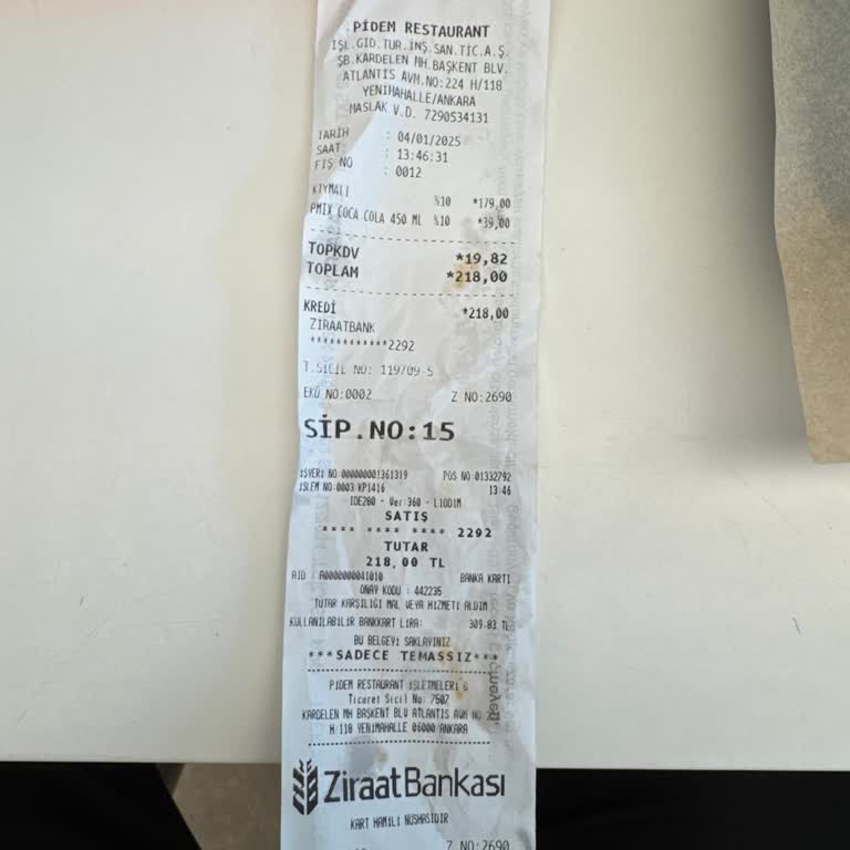 Kötü Pişmiş Pide Deneyimi