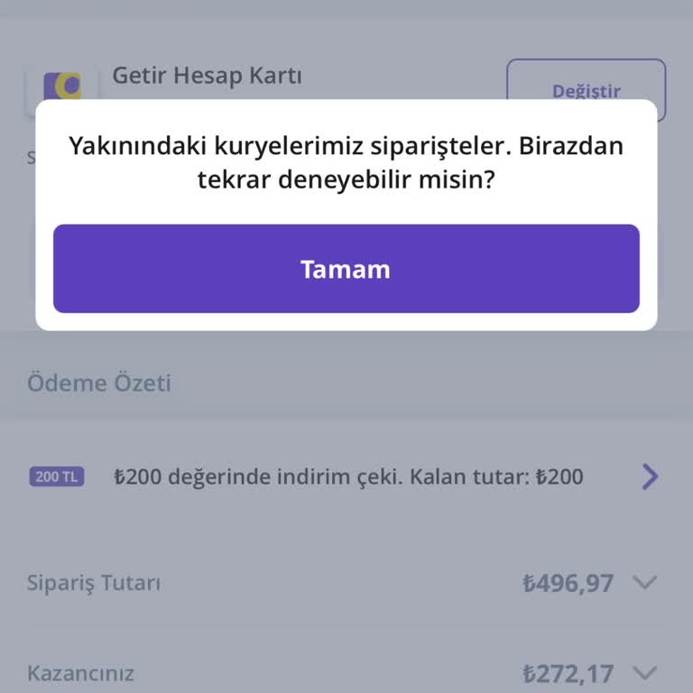 Kupon Kullanımında Sürekli Hata Mesajı Ve Sipariş Sorunu