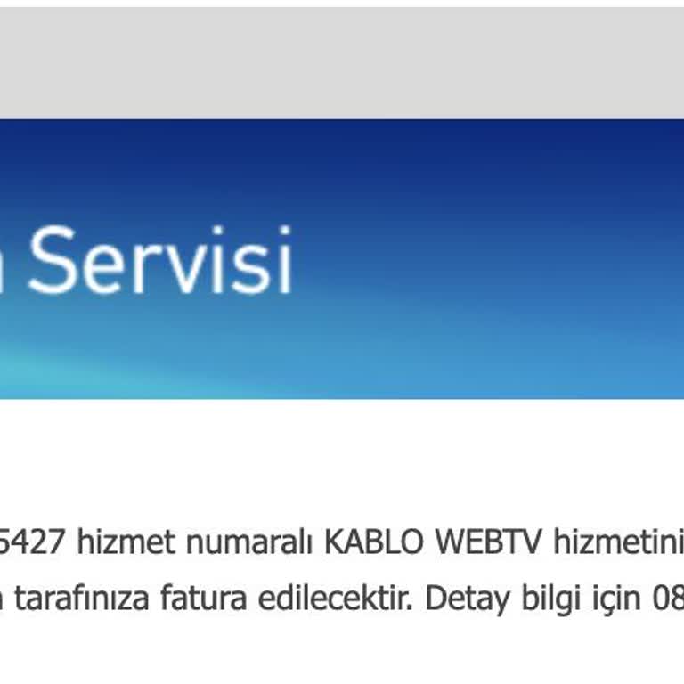 İzinsiz Hizmet İptali Sorunu