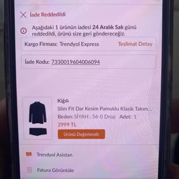 Trendyol İade Sürecinde Karışıklık Ve İletişim Sorunları