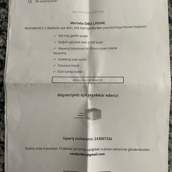 Teslim Edilmeyen Kurutma Makinesi Ve İletişim Sorunları