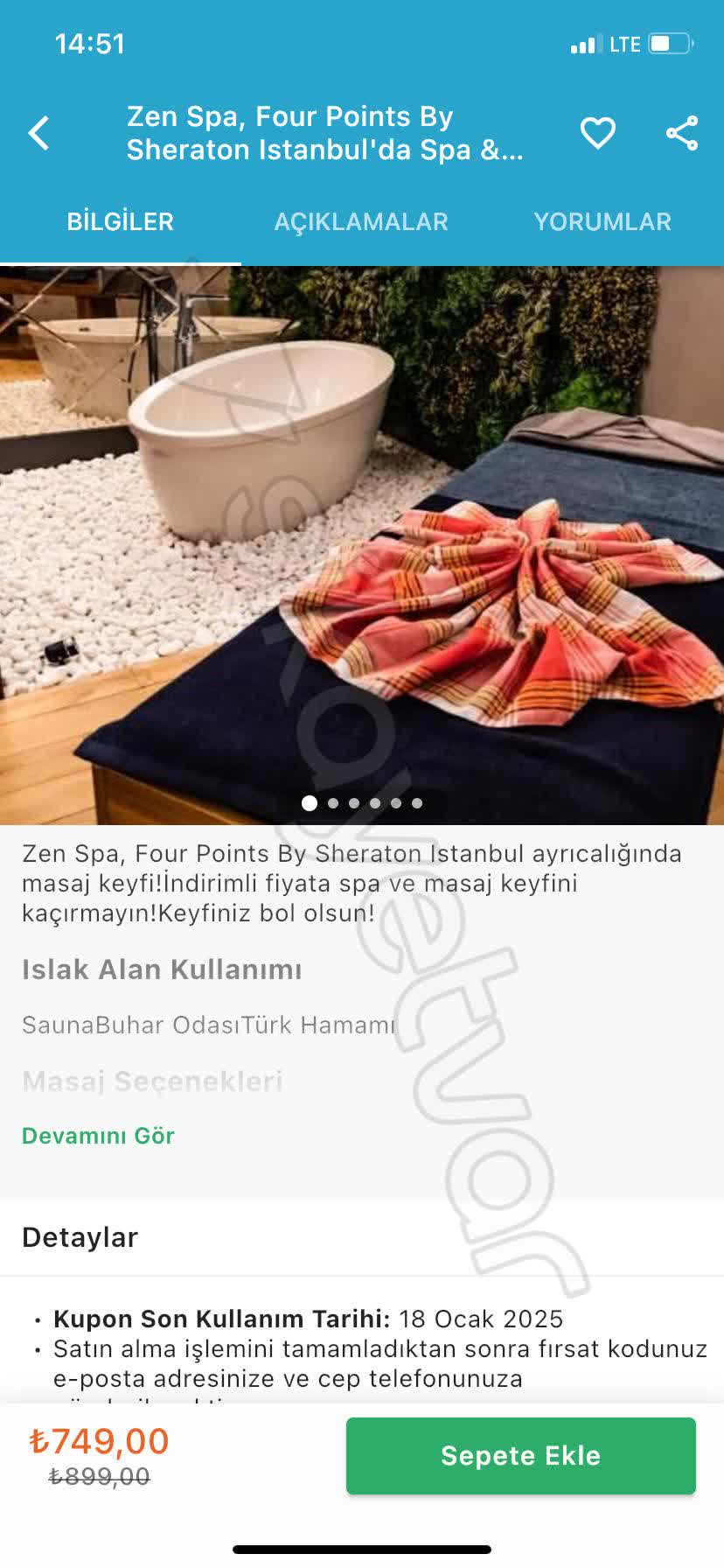 Four Points by Sheraton Kağıthane Zen SPA'da Rezervasyon Sorunu Ve