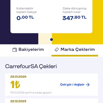 Bakiye Yükleme Ve Gıda Çeki Sorunu