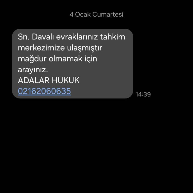 Adalar Hukuk Yanıltıcı Uzlaştırma Mesajı!