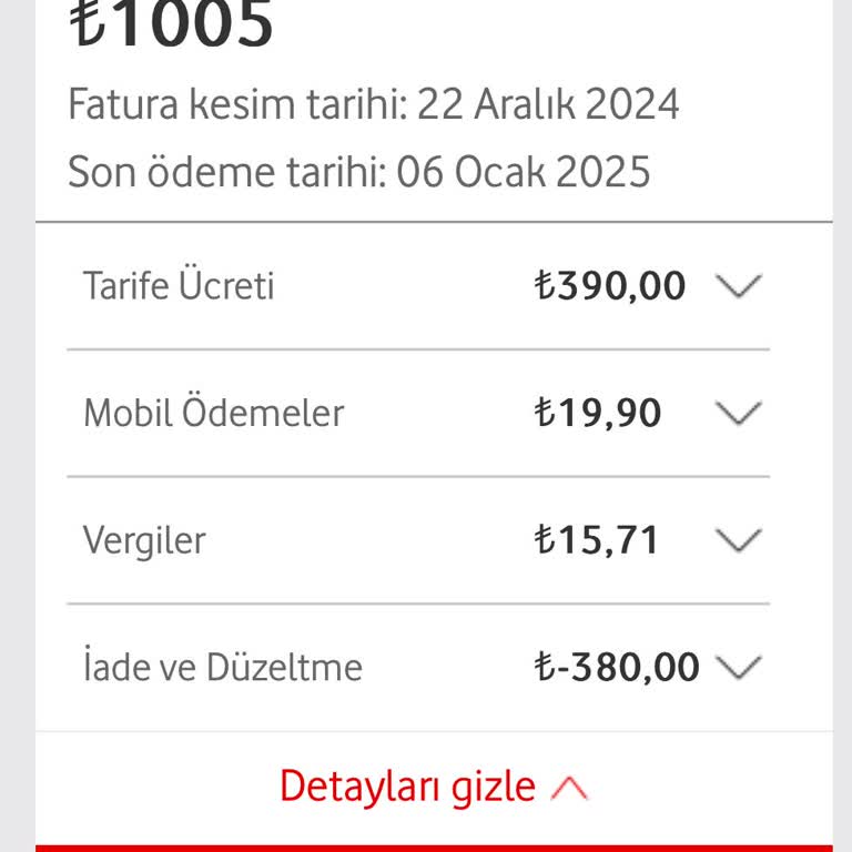 Vodafone Faturamda Beklenmedik Abonelik Ücreti Şoku