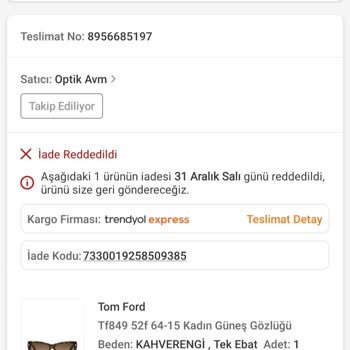 Kusurlu Gözlük Ve Yetersiz Müşteri Hizmeti Deneyimi