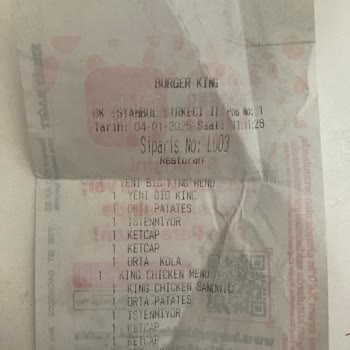 Burger King'te Yanlış Ücretlendirme Sorunu