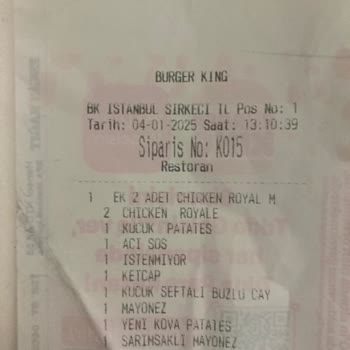 Burger King'te Yanlış Ücretlendirme Sorunu