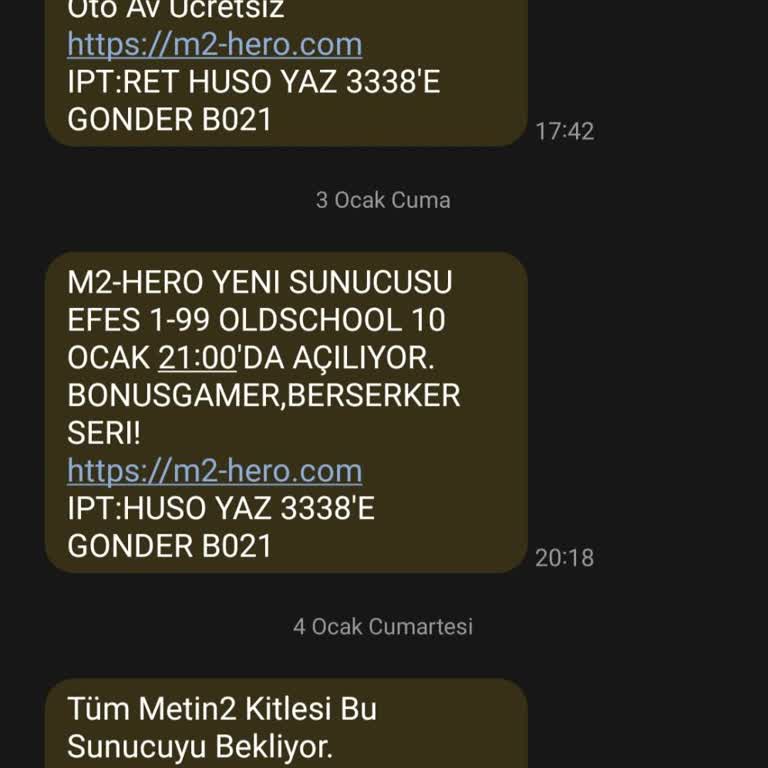 İzinsiz SMS'lerle Rahatsız Ediliyorum