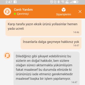 Trendyol'da Eksik Ürün Ve Sorumsuz Satıcılar
