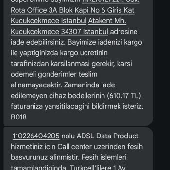 Sürekli Kesinti Ve Yanıltıcı Modem İadesi Süreci