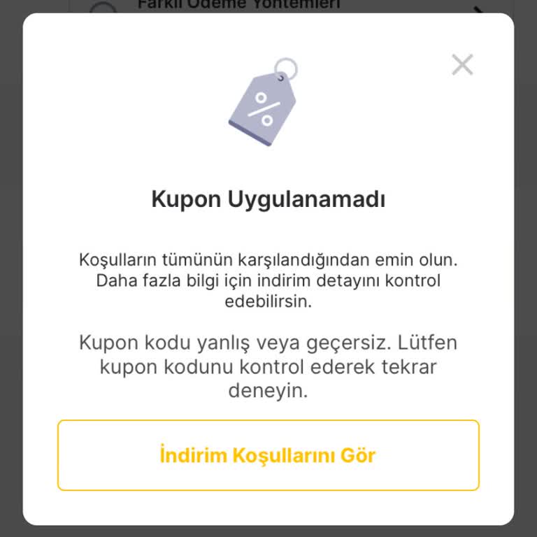 İlk Sipariş İndirimi Kullanılamıyor