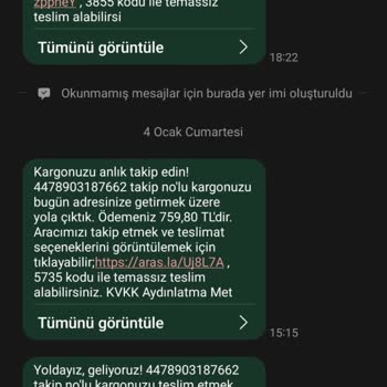 Aras Kargo Dragos Şubesi İle Süregelen Adres Sorunu