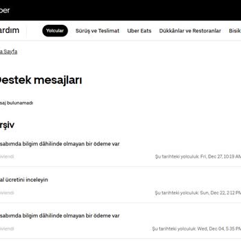 Uber'den Fazla Çekilen Ücret İadesi Sorunu