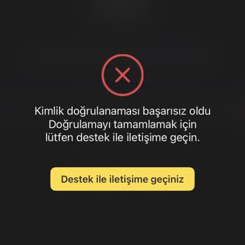 Kimlik Doğrulama Sorunu Ve Destek Cevapsızlığı